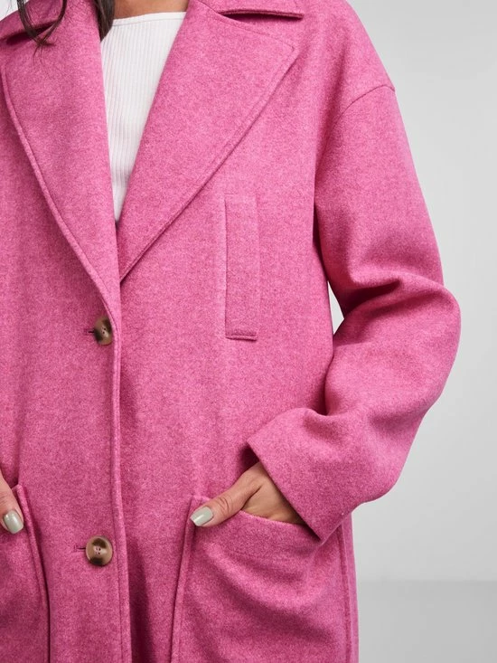 Pieces Jas Pcnili Long Coat 17128918 Rose Violet/melange Dames Maat - L 7 Pieces Jas Pcnili Long Coat 17128918 Rose Violet/melange Dames Maat - L - Afbeelding 7