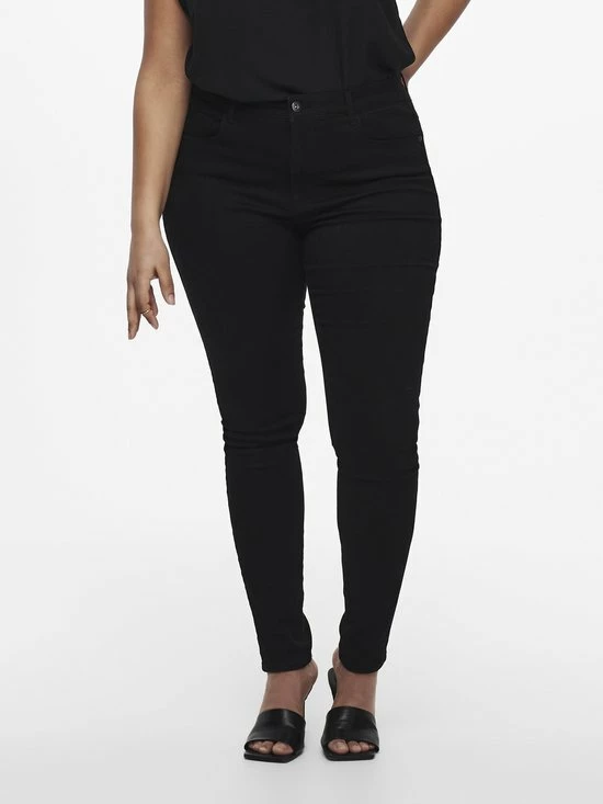 ONLY CARMAKOMA CARAUGUSTA HW SKINNY JEANS BLACK Dames Jeans - Maat W50 X L32 3 ONLY CARMAKOMA CARAUGUSTA HW SKINNY JEANS BLACK Dames Jeans - Maat W50 X L32 - Afbeelding 3