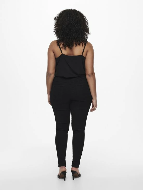 ONLY CARMAKOMA CARAUGUSTA HW SKINNY JEANS BLACK Dames Jeans - Maat W50 X L32 4 ONLY CARMAKOMA CARAUGUSTA HW SKINNY JEANS BLACK Dames Jeans - Maat W50 X L32 - Afbeelding 4