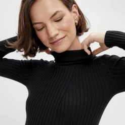 PIECES PCCRISTA LS ROLL NECK KNIT BC Dames Coltrui - Maat M -Dameskleding Verkoop 550x733 92