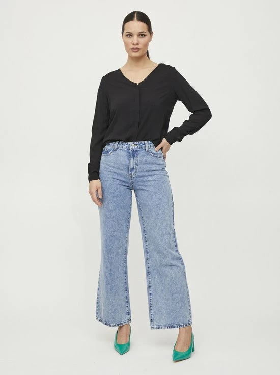 VILA VIPAYA V-NECK L/S SHIRT/SU - NOOS Dames Blouse - Maat 34 6 VILA VIPAYA V-NECK L/S SHIRT/SU - NOOS Dames Blouse - Maat 34 - Afbeelding 6