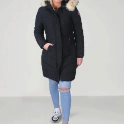 Paragoose - Lange Dames Winterjas - Model Julie - Teddy Gevoerde Capuchon - Zwart -Dameskleding Verkoop 550x736 5