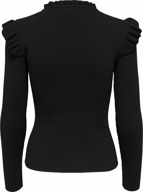 ONLY ONLSIA SALLY RUFFLE LS PULLOVER KNT NOOS Dames Trui - Maat XL 2 ONLY ONLSIA SALLY RUFFLE LS PULLOVER KNT NOOS Dames Trui - Maat XL - Afbeelding 2