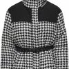 ONLY ONLALICE HOUNDTOOTH BLOCK PUFFER OTW Dames Jas - Maat M