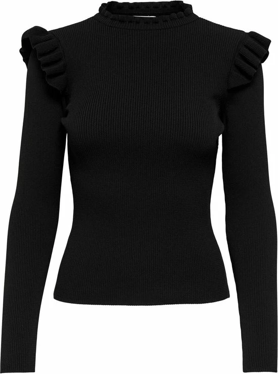 ONLY ONLSIA SALLY RUFFLE LS PULLOVER KNT NOOS Dames Trui - Maat XL 8 ONLY ONLSIA SALLY RUFFLE LS PULLOVER KNT NOOS Dames Trui - Maat XL - Afbeelding 8
