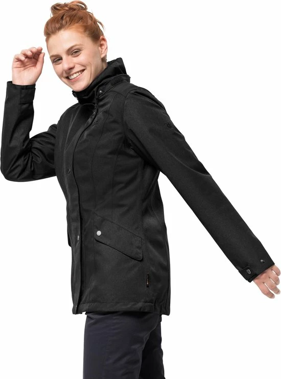 Jack Wolfskin Park Avenue Outdoorjas Dames - Black - Maat M 14 Jack Wolfskin Park Avenue Outdoorjas Dames - Black - Maat M - Afbeelding 14