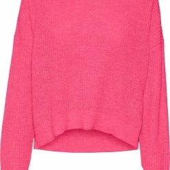 VERO MODA VMSADIE LS O-NECK ROUNDED HEM BLOUSE BF Dames Trui - Maat L