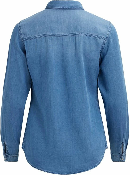 VILA VIBISTA DENIM SHIRT/SU-NOOS Dames Blouse - Maat L 8 VILA VIBISTA DENIM SHIRT/SU-NOOS Dames Blouse - Maat L - Afbeelding 8