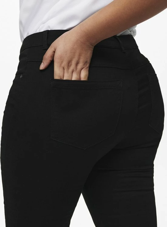 ONLY CARMAKOMA CARAUGUSTA HW SKINNY JEANS BLACK Dames Jeans - Maat W50 X L32 7 ONLY CARMAKOMA CARAUGUSTA HW SKINNY JEANS BLACK Dames Jeans - Maat W50 X L32 - Afbeelding 7