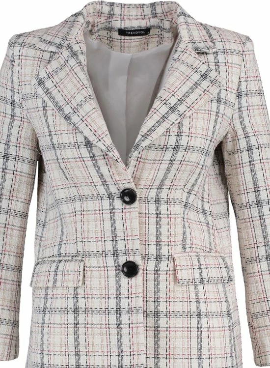 Trendyol Vrouwen Standaard Basis Blazer 7 Trendyol Vrouwen Standaard Basis Blazer - Afbeelding 7