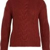 VILA VIOA L/S HIGH-NECK KNIT TOP - NOOS Dames Trui - Maat XS
