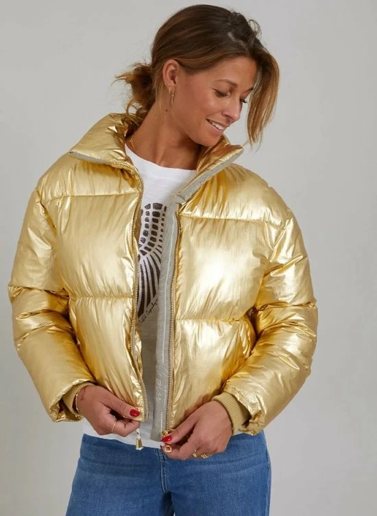 CC Heart Goude Korte Puffer Jas - Coster Copenhagen 6 CC Heart Goude Korte Puffer Jas - Coster Copenhagen - Afbeelding 6