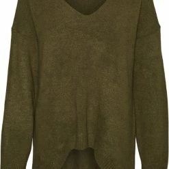 NOISY MAY NMSON L/S V-NECK TUNIC KNIT NOOS Dames Trui - Maat M