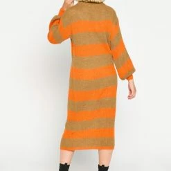 LOLALIZA Gebreide Jurk Met Colorblock - Camel - Maat XL 10 LOLALIZA Gebreide Jurk Met Colorblock - Camel - Maat XL -Dameskleding Verkoop 550x762 2