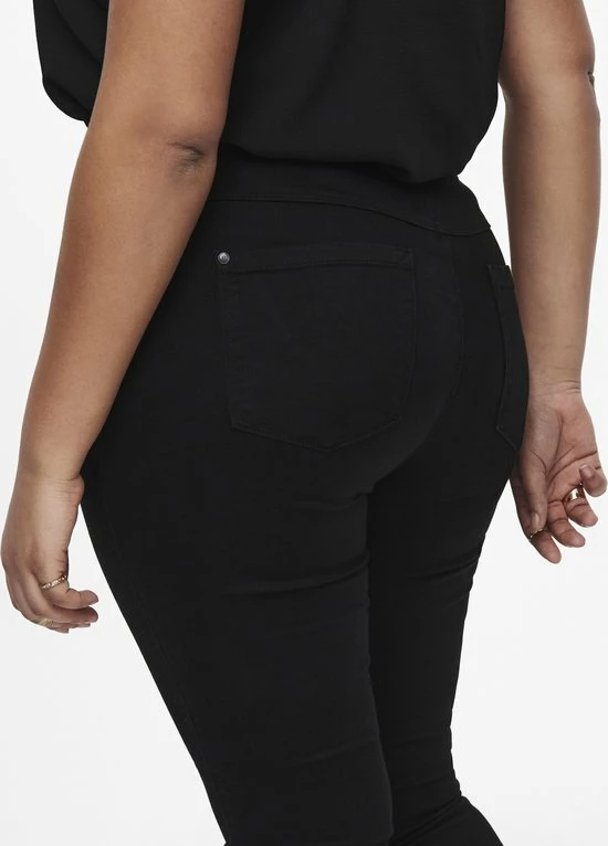 ONLY CARMAKOMA CARAUGUSTA HW SKINNY JEANS BLACK Dames Jeans - Maat W50 X L32 6 ONLY CARMAKOMA CARAUGUSTA HW SKINNY JEANS BLACK Dames Jeans - Maat W50 X L32 - Afbeelding 6