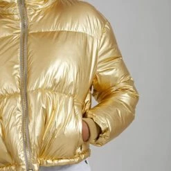 CC Heart Goude Korte Puffer Jas - Coster Copenhagen 11 CC Heart Goude Korte Puffer Jas - Coster Copenhagen -Dameskleding Verkoop 550x767 3