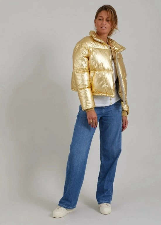 CC Heart Goude Korte Puffer Jas - Coster Copenhagen 7 CC Heart Goude Korte Puffer Jas - Coster Copenhagen - Afbeelding 7