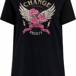 ONLY CARMAKOMA CARLIMA LIFE LONG S/S TOP BOX JRS Dames Top - Maat M-46/48