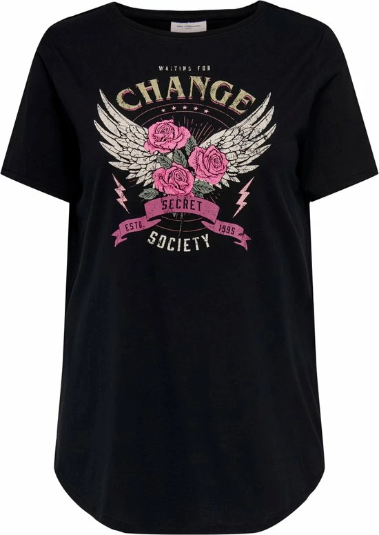 ONLY CARMAKOMA CARLIMA LIFE LONG S/S TOP BOX JRS Dames Top - Maat L-50/52 1 ONLY CARMAKOMA CARLIMA LIFE LONG S/S TOP BOX JRS Dames Top - Maat L-50/52