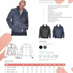 T'RIFFIC® TITAN Jack 50/50% Polyester/katoen Zwart Size XS -Dameskleding Verkoop 550x778 11