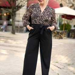 LOLALIZA Jumpsuit Met Luipaardprint - Zwart - Maat 48 11 LOLALIZA Jumpsuit Met Luipaardprint - Zwart - Maat 48 -Dameskleding Verkoop 550x780 10