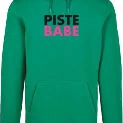 Merkloos Wintersport Hoodie Piste Babe - SoBAD. | Foute Apres Ski Outfit | Kleding | Verkleedkleren | Wintersporttruien | Wintersport Dames En Heren