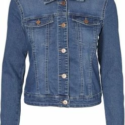 NOISY MAY NMDEBRA L/S DENIM JACKET NOOS Dames Jas - Maat M