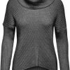 ONLY ONLKATIA LS COWLNECK PULLOVER NCA KNT Dames Trui - Maat L