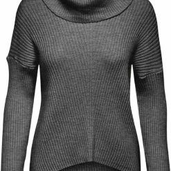 ONLY ONLKATIA LS COWLNECK PULLOVER NCA KNT Dames Trui - Maat L