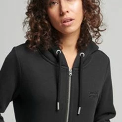 Superdry VINTAGE LOGO EMB ZIPHOOD Dames Trui - Maat 8