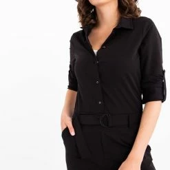 Zwarte Jumpsuit Van Je M'appelle - Dames - Travelstof - Maat 2XL - 1 Maat Beschikbaar -Dameskleding Verkoop 550x790 3