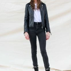 GILL'S QUEEN BLACK - Dames Leren Jas - Biker Jack - 100% Lamsleer - Zwart 10 GILL'S QUEEN BLACK - Dames Leren Jas - Biker Jack - 100% Lamsleer - Zwart -Dameskleding Verkoop 550x791 12