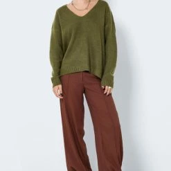 NOISY MAY NMSON L/S V-NECK TUNIC KNIT NOOS Dames Trui - Maat M -Dameskleding Verkoop 550x791