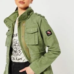 Superdry VINTAGE M65 JACKET Dames Jas - Maat 10