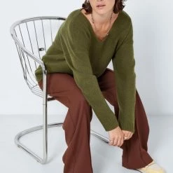 NOISY MAY NMSON L/S V-NECK TUNIC KNIT NOOS Dames Trui - Maat M -Dameskleding Verkoop 550x793