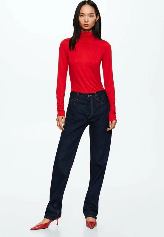 Mango T-shirt T Shirt Met Gesmokt Detail 37003851 70 Dames Maat - XXL 2 Mango T-shirt T Shirt Met Gesmokt Detail 37003851 70 Dames Maat - XXL - Afbeelding 2