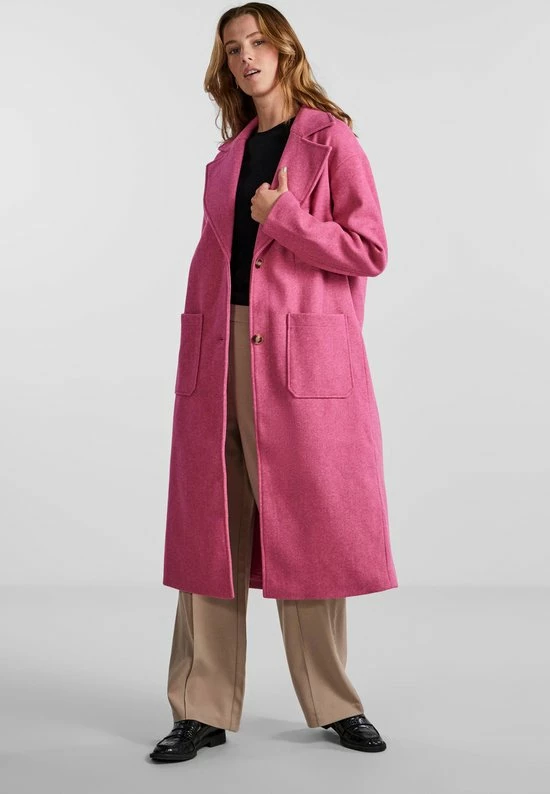 Pieces Jas Pcnili Long Coat 17128918 Rose Violet/melange Dames Maat - L 4 Pieces Jas Pcnili Long Coat 17128918 Rose Violet/melange Dames Maat - L - Afbeelding 4