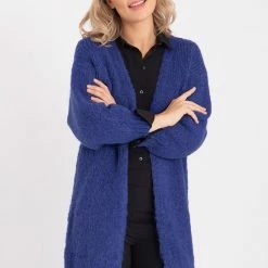 Blauwe Vest Van Je M'appelle - Dames - Maat One Size - 1 Maat Beschikbaar