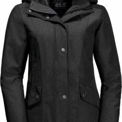 Jack Wolfskin Park Avenue Outdoorjas Dames - Black - Maat M