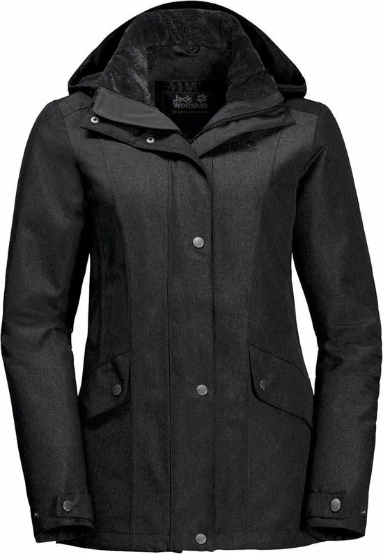 Jack Wolfskin Park Avenue Outdoorjas Dames - Black - Maat M 1 Jack Wolfskin Park Avenue Outdoorjas Dames - Black - Maat M