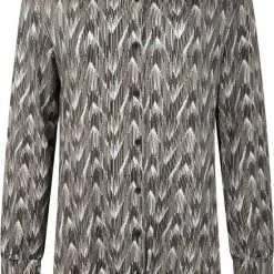 Zoso Blouse Aivy Printed Blouse 224 Oatmeal/black Dames Maat - L