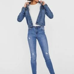 NOISY MAY NMDEBRA L/S DENIM JACKET NOOS Dames Jas - Maat M -Dameskleding Verkoop 550x799 8