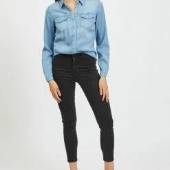 VILA VIBISTA DENIM SHIRT/SU-NOOS Dames Blouse - Maat L 22 VILA VIBISTA DENIM SHIRT/SU-NOOS Dames Blouse - Maat L -Dameskleding Verkoop 550x800 4