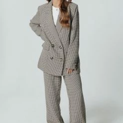 Colourful Rebel Rus Broek Bruin Dames - Polyester - S