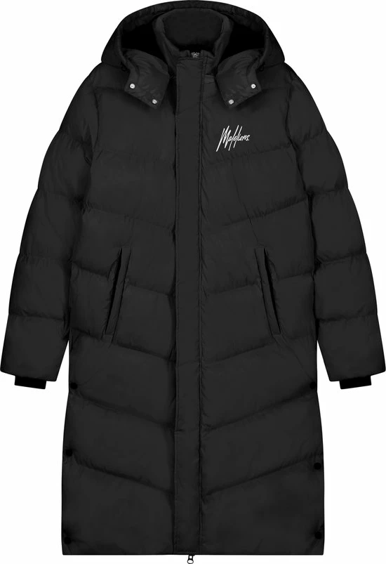 Malelions Diagonal Brand Coat Zwart XL 1 Malelions Diagonal Brand Coat Zwart XL
