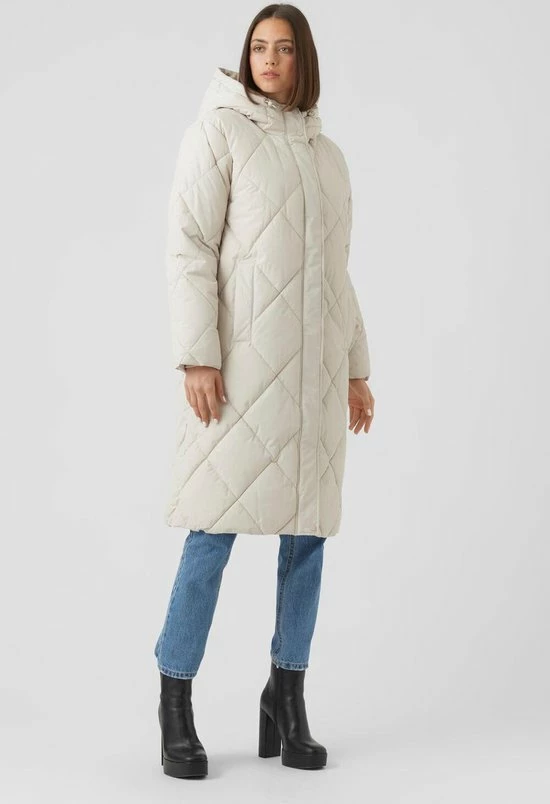 Vero Moda Jas Vmadelaloa Long Coat Ga Boos 10267606 Oatmeal Dames Maat - XS 4 Vero Moda Jas Vmadelaloa Long Coat Ga Boos 10267606 Oatmeal Dames Maat - XS - Afbeelding 4