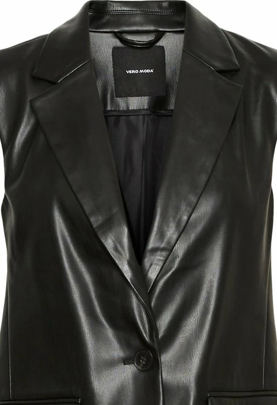 Vero Moda Blazer Vmtroianolivia Sl Long Pl Blazer Ve 10279777 Black Dames Maat - L 2 Vero Moda Blazer Vmtroianolivia Sl Long Pl Blazer Ve 10279777 Black Dames Maat - L - Afbeelding 2