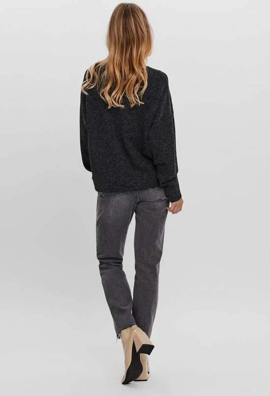 Vero Moda Trui Vmdoffy Ls V-neck Blouse Ga Noos 10252090 Black Dames Maat - L 4 Vero Moda Trui Vmdoffy Ls V-neck Blouse Ga Noos 10252090 Black Dames Maat - L - Afbeelding 4