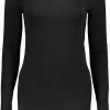 Vero Moda T-shirt Vmmaxi My Ls Soft Long U-neck Noos 10152908 Black Dames Maat - S