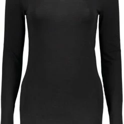 Vero Moda T-shirt Vmmaxi My Ls Soft Long U-neck Noos 10152908 Black Dames Maat - S